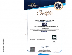 ISO 14001 : 2015 Certificate