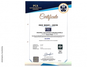 ISO 9001 : 2015 Certificate